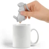 Creativo lindo conejo infusor de té de silicona animal dibujos animados infusor de té de silicona filtro de té de escape de té compartidor de té details Picture